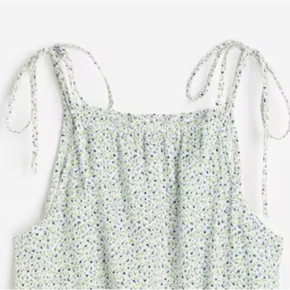 H&M Tie Strap Frill Trimmed Top - Picture 3 of 5